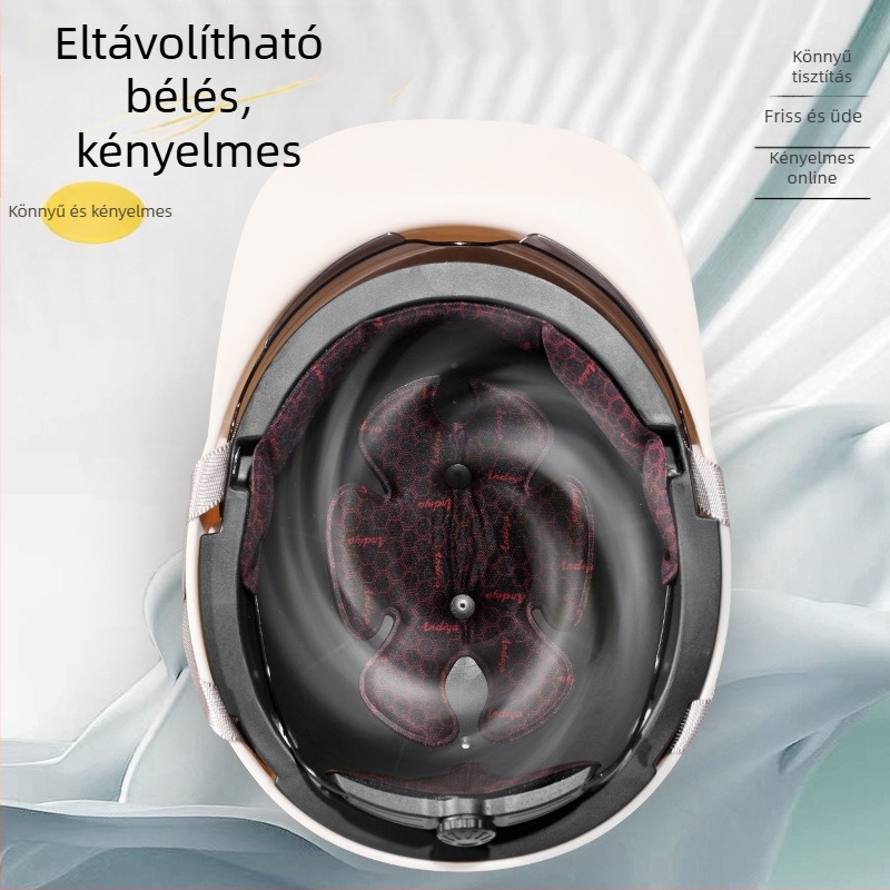 Andia fél sisak motorkerékpárhoz, ABS anyagból, 3C-s tanúsítvány, felnőttek számára, egész évben használható