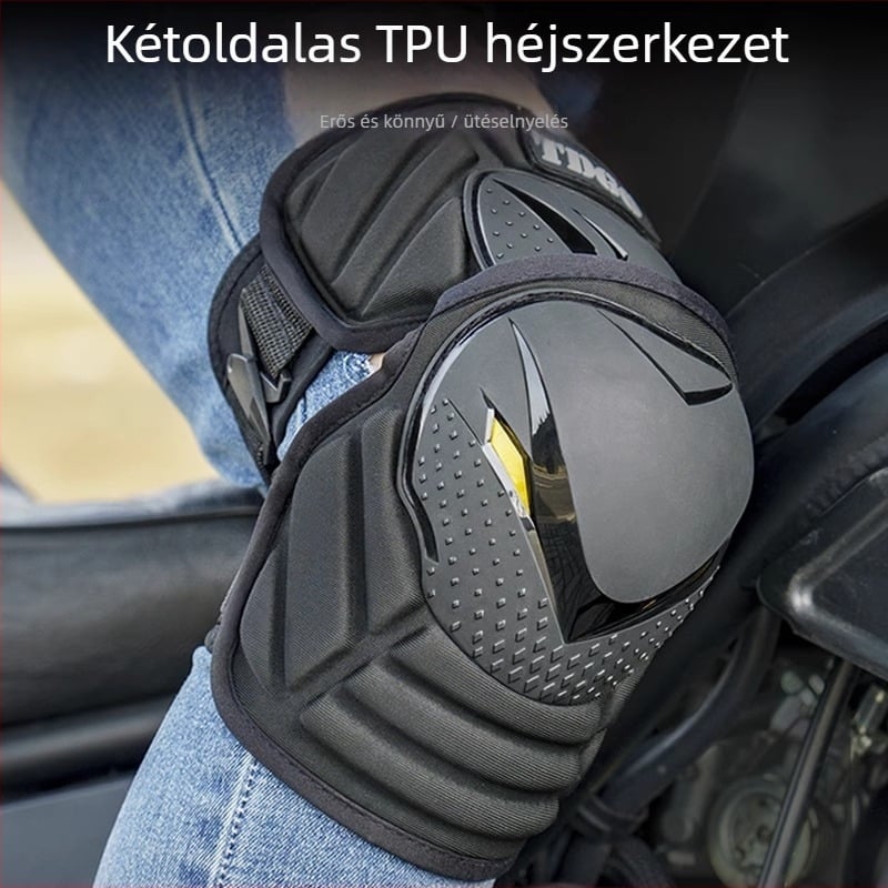 Motorkerékpár védőfelszerelés: térd- és könyökvédők, EVA anyag, szélvédett kialakítás, négy részes készlet