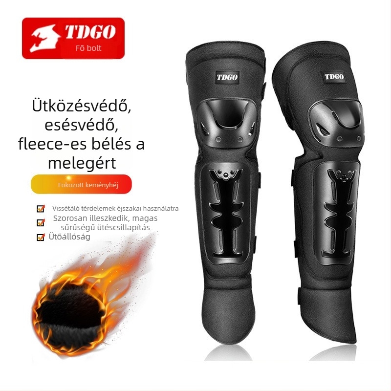 Motorkerékpár védőfelszerelés: térd- és könyökvédők, EVA anyag, szélvédett kialakítás, négy részes készlet
