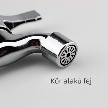 Réz mosógép csaptele, falba épített, csak hideg, kulccsal nyitható, kerámia-disk szelep, Ø20 ülés