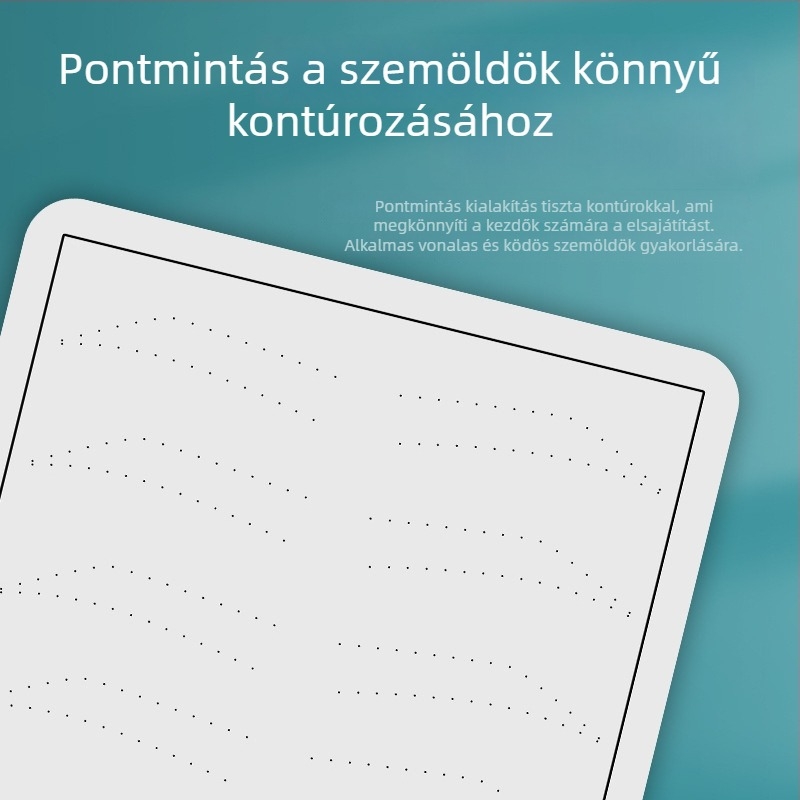 Szemöldök-tetoválás gyakorló bőr – műbőr, félpermanens edzés kezdőknek