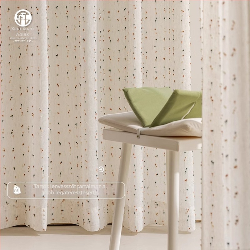 Japán inspirált poliészter függöny, modern minimalist dekoratív függöny a nappaliba, hálószobába és dolgozószobába