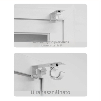 Függönyrúd tartó felső csipesszel - Modell 8023, Vas, Chuangshu, Modern egyszerű stílus, Egyenes forma