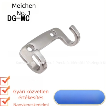 HFZ27-65/80 Rozsdamentes acél dupla horog | Tükörfényű felület, fürdőszoba, szekrények és garderobák számára | Meichen