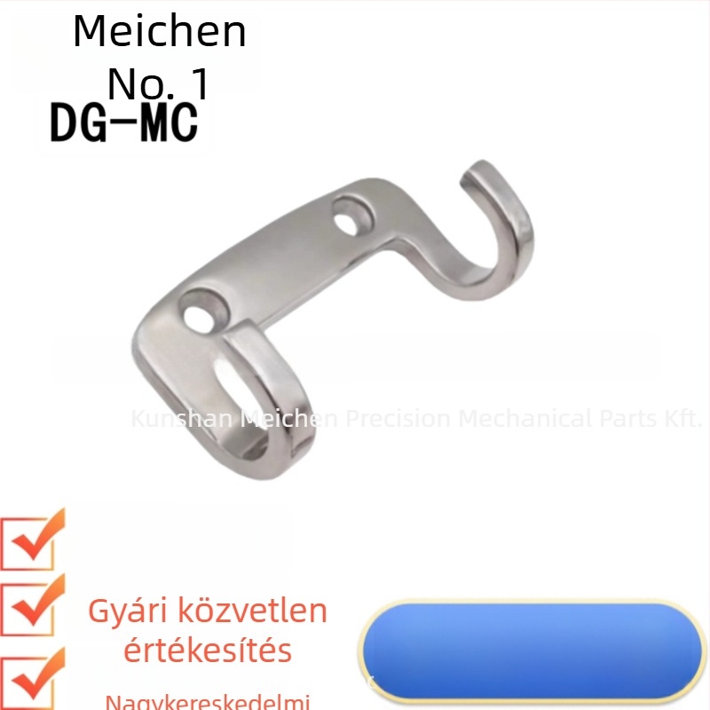 HFZ27-65/80 Rozsdamentes acél dupla horog | Tükörfényű felület, fürdőszoba, szekrények és garderobák számára | Meichen