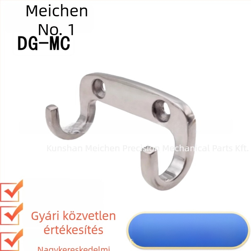 HFZ27-65/80 Rozsdamentes acél dupla horog | Tükörfényű felület, fürdőszoba, szekrények és garderobák számára | Meichen