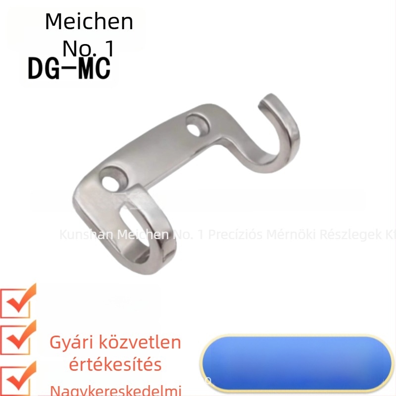 HFZ27-65/80 Rozsdamentes acél dupla horog | Tükörfényű felület, fürdőszoba, szekrények és garderobák számára | Meichen