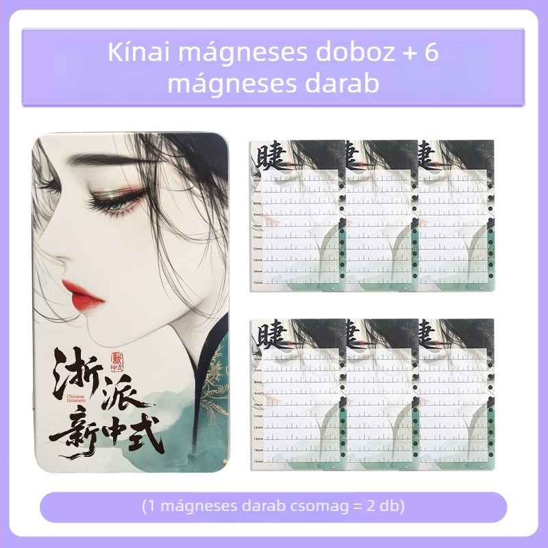 Szempilla-hosszabbítás mágneses tároló doboz, porálló, nagy kapacitású, különleges eszköz