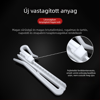 Műanyag függönykampó – koreai stílusú, ablakhoz, modell CHGG