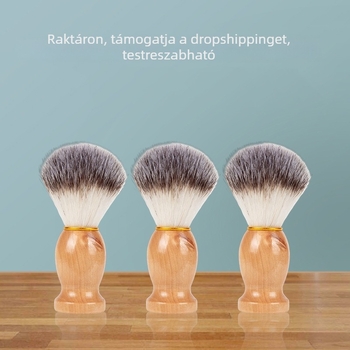 Férfiak számára kész tömörfa arcszőrzet- és tisztító kefe