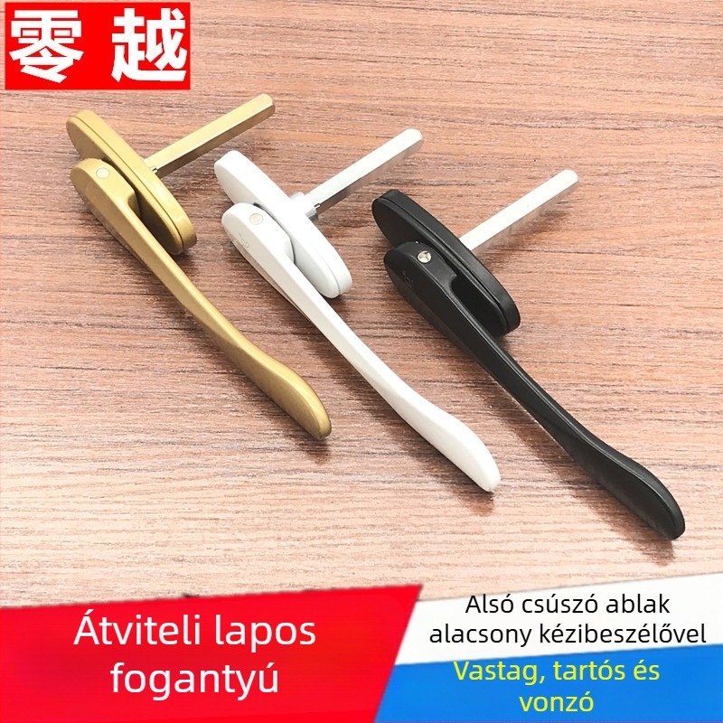 Yar 059 négyszögletes tengelyű fogantyú – cinkötvözet, sík és rejtett, modern stílus
