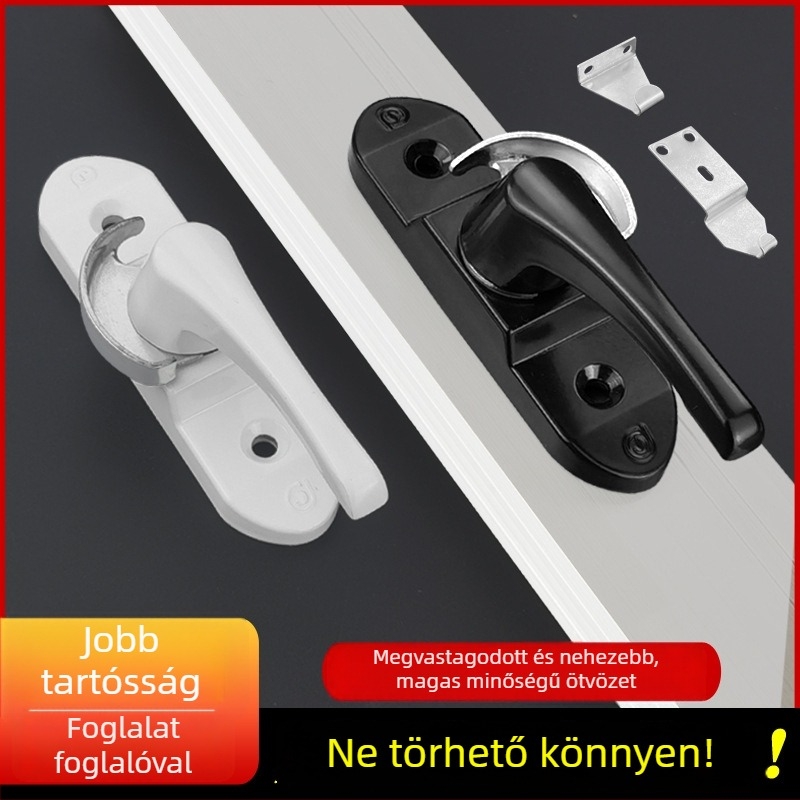 Hold alakú zár alumínium ajtókhoz és ablakokhoz - modell 002, anyag: alumínium ötvözet, felületkezelés: festett, stílus: modern egyszerű