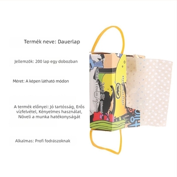 Perm papír — ultra vékony hajhullám papír hideg és forró permhez, 50 g, 100 dobozos csomag