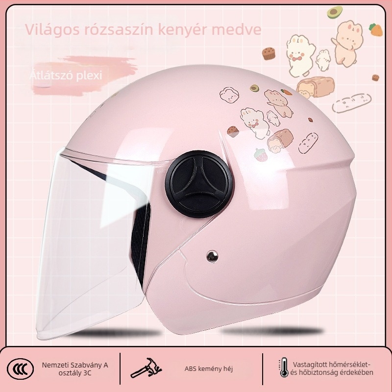 Elektromos motoros sisak, 3/4 stílus, ABS, 3C tanúsítvány, felnőtteknek, téli használatra (ABS, 3C tanúsítvány, 3/4 stílus, felnőttek, tél)