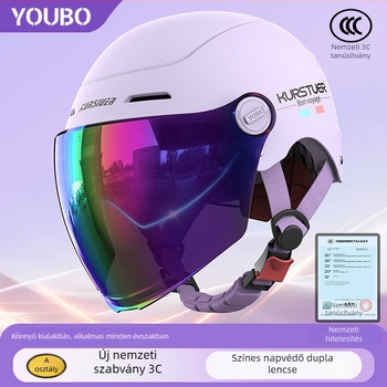 ABS fél sisak, 3C tanúsítvány, nyári használat, elektromos járművekhez