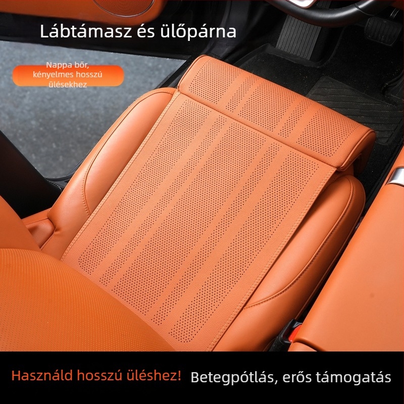 Autó láb- és ülésalátét, integrált két részes készlet, sík alak, memóriahab, PVC felület, egész éves kényelem