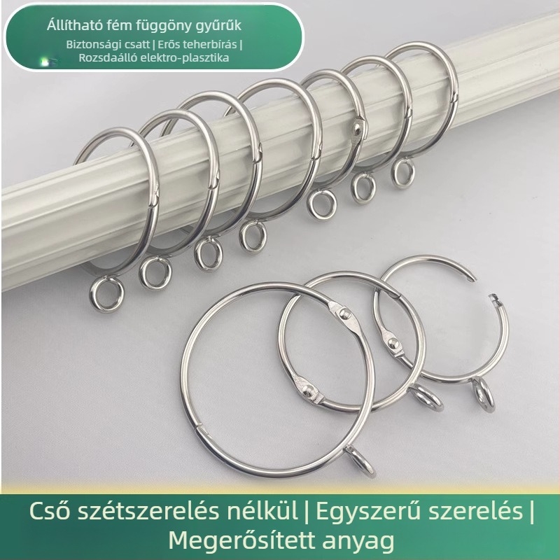 Függönygyűrű fém kampóval — Cartoon stílus; anyag: mágnes; kategória: függöny csat; testreszabás: Nem