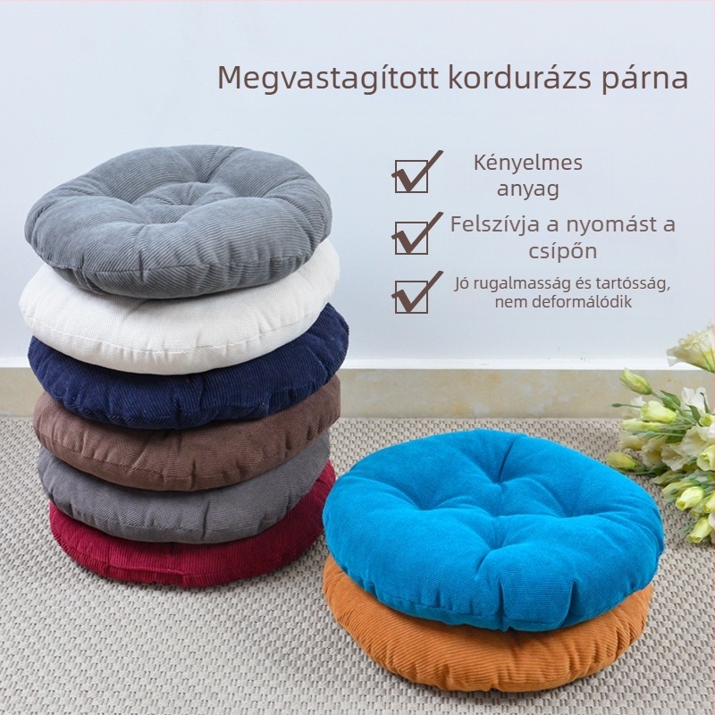 Téli vastag corduroy irodai székpárna