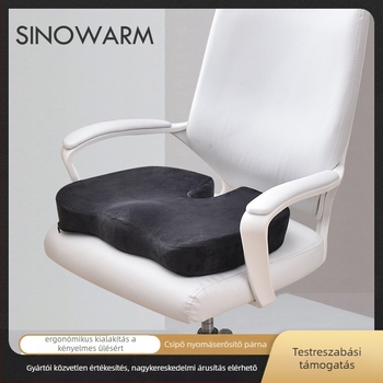 Memóriahabos U-alakú irodai ülőpárna lassú visszacsatolással, ergonómiai kényelem