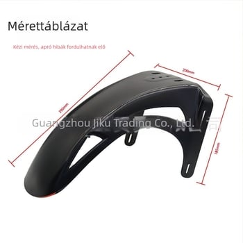 Fényes első sárvédő motorkerékpár/elektromos járműhöz – műanyag, vastagodott kialakítás, JK luminous front section modell