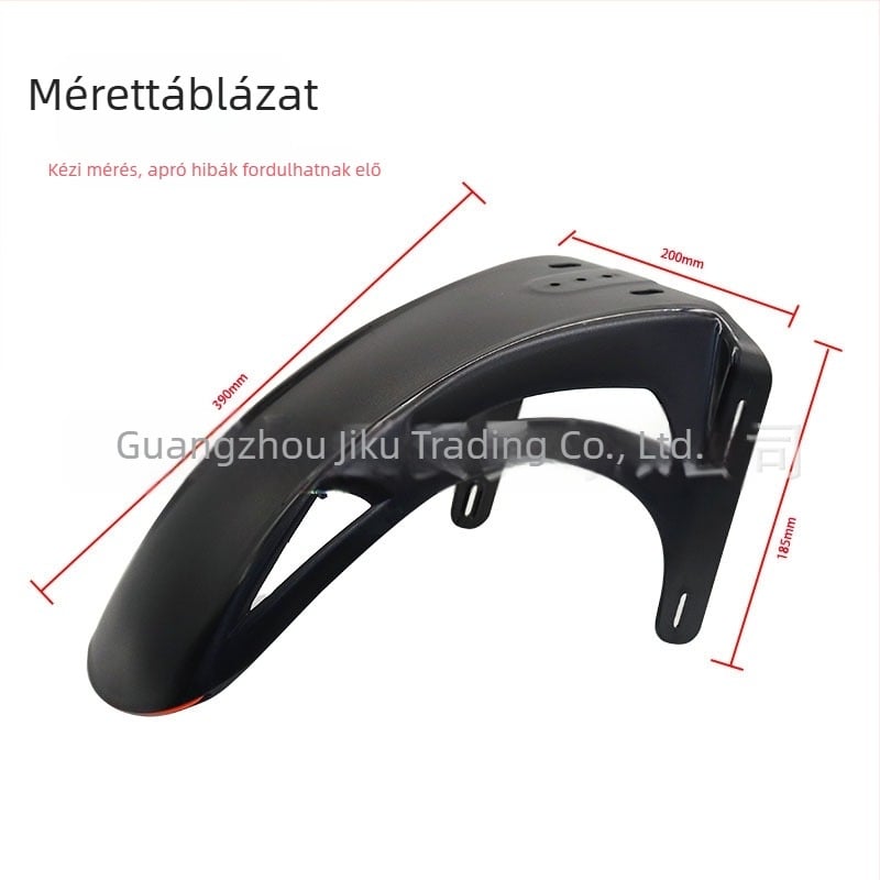 Fényes első sárvédő motorkerékpár/elektromos járműhöz – műanyag, vastagodott kialakítás, JK luminous front section modell