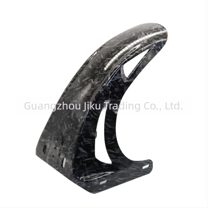 Fényes első sárvédő motorkerékpár/elektromos járműhöz – műanyag, vastagodott kialakítás, JK luminous front section modell