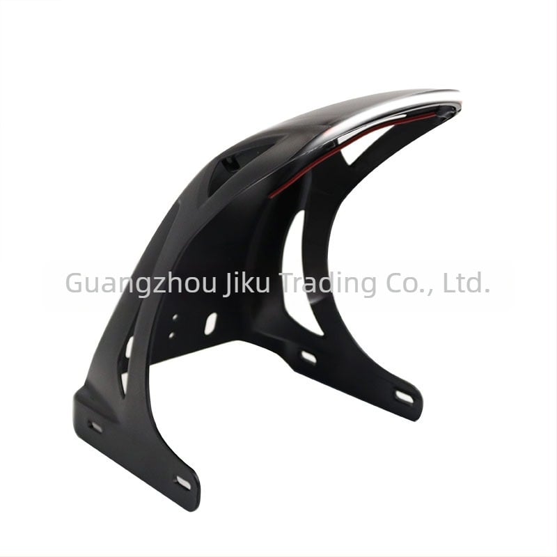 Fényes első sárvédő motorkerékpár/elektromos járműhöz – műanyag, vastagodott kialakítás, JK luminous front section modell