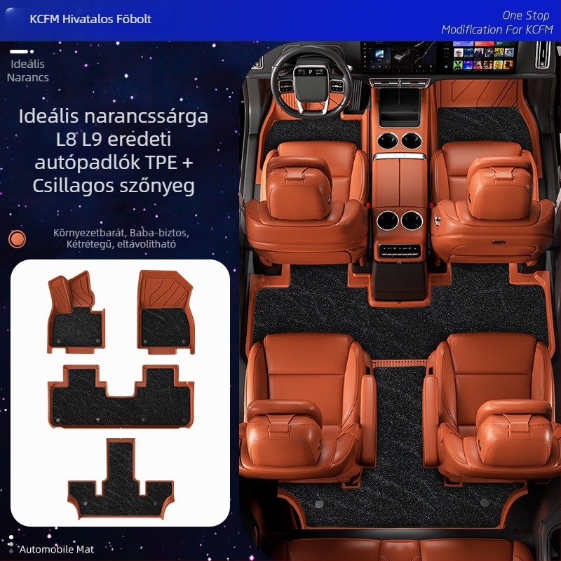 KCFM TPE autópadlók speciális autókhoz, Termékkód Ideal, csúszásmentes TPE talppárnák