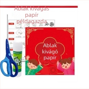 Ablakrács papírral kivágott minta gyerekeknek DIY – anyag: papír, csomagolás: Opp zacskó, kategória: ablakrácsok