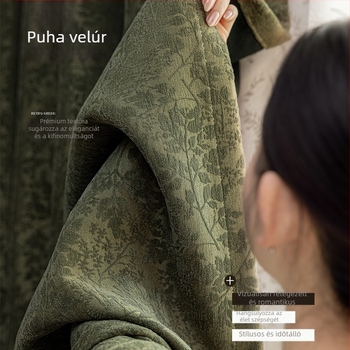 Francia-stílusú jacquard Chenille függönyök relieft mintával, poliészter, nappali, hálószoba és étkező számára