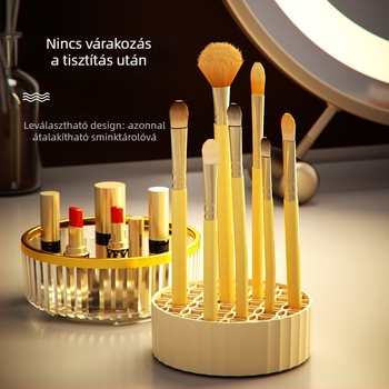Szilikon sminkecsetek tisztító doboza és Beauty Egg tisztító készlet tárolóedény és szárító állvány