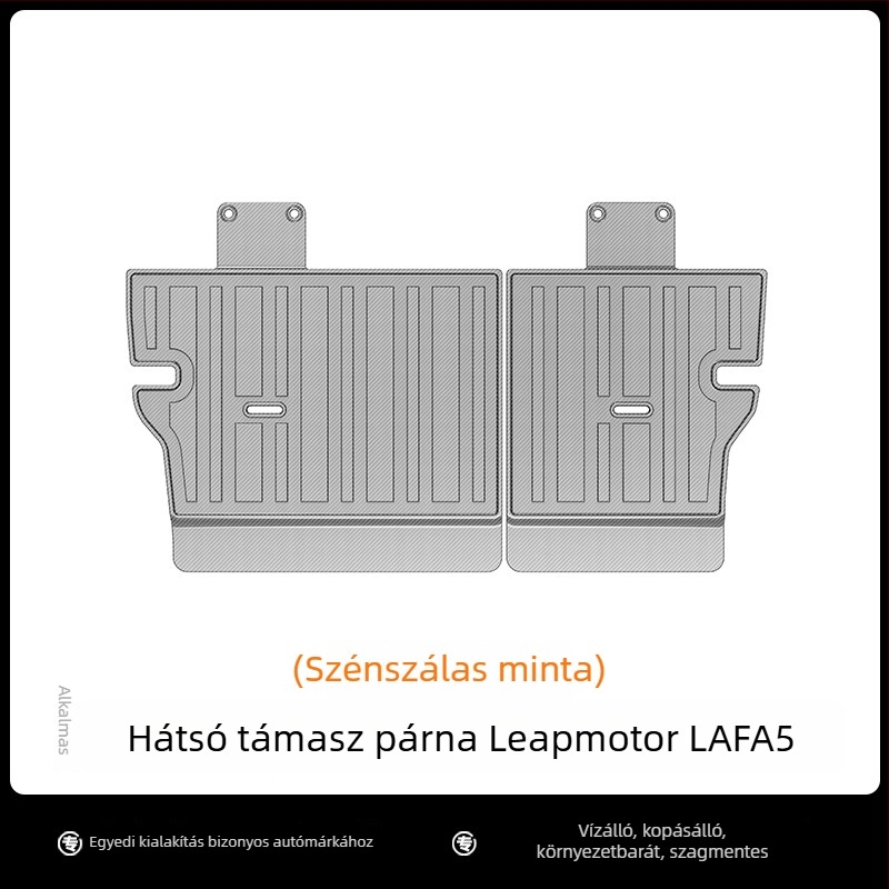 Cenfun TPE autópadlók és hátsó támla párna a Leapmotor Lafa5-höz – vízálló, kopásálló szövettel karbon rost mintával és galaxia stílusban, környezetbarát anyag, testreszabható