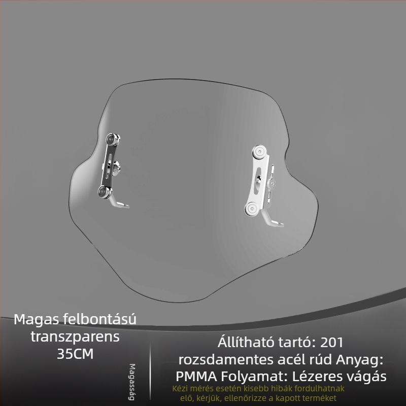 Afr Suzuki Uy elektromos robogóhoz – Elülső szélvédő-emelőlemez, vastagabb előlap, módosítási kiegészítő