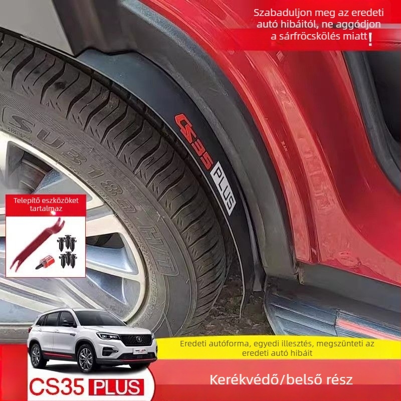 Changan CS35 Plus első és hátsó sárvédők belső hátsó ajtó béléssel, anti-szórás, Blue Whale kiadás 2019-2024