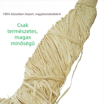 Raffia kézműves anyag ajándékcsomagoláshoz – növényi rostokból készült töltőanyag ajándékkosarakhoz és esküvői dekorációhoz