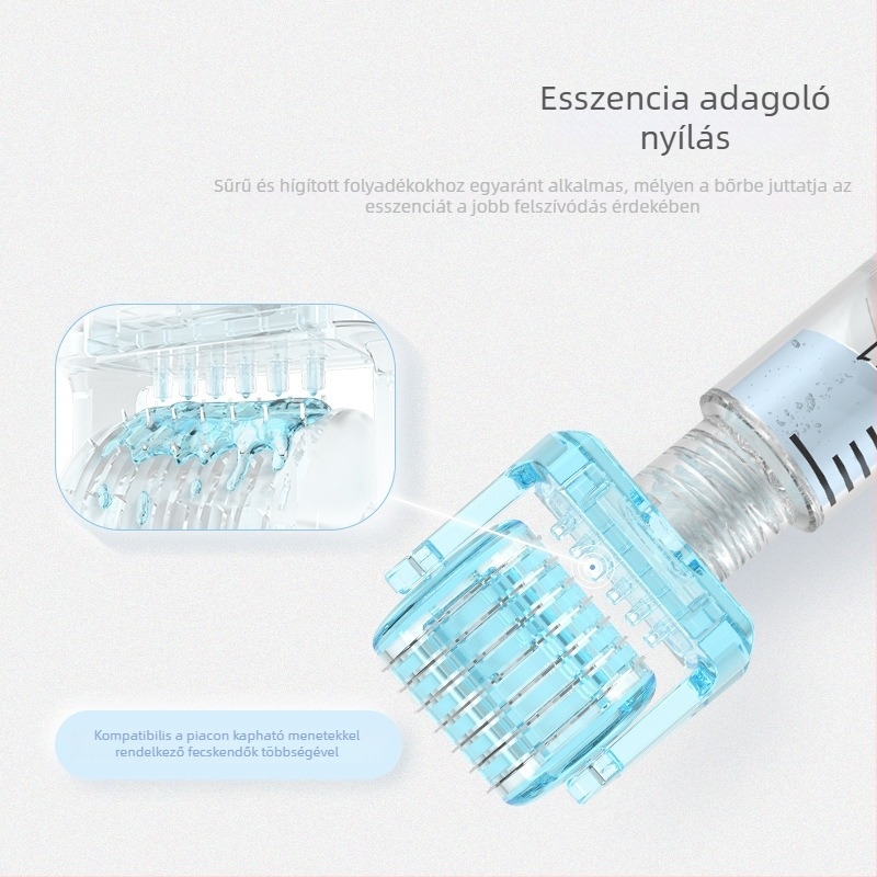 UHOOMA 3-in-1 mikrotű roller, 64 tű, hidratáló szépségápolási eszköz