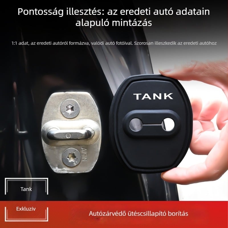 Szilikonból készült anti‑ütközés ajtózárvédő – ütéscsillapító védőburkolat, Kawai Wolf