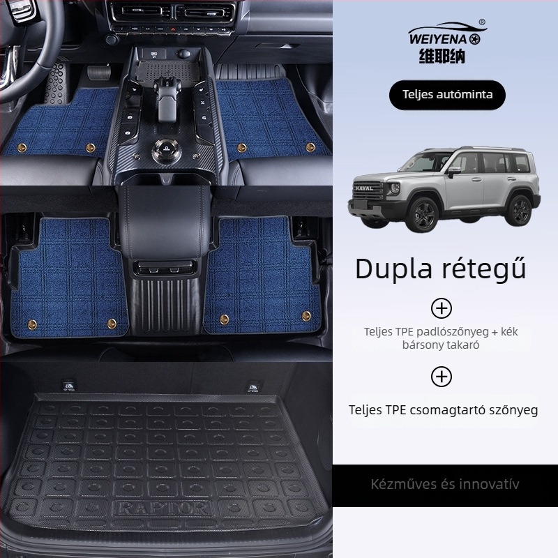 Feiying speciális autópadlószőnyegek, mesterséges gumiból, logó nélkül, speciális autómodellhez