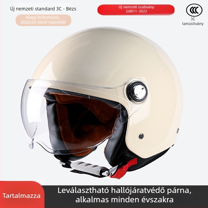 ABS 3/4 sisak, uniszex, 3C tanúsított, egész éves használatra