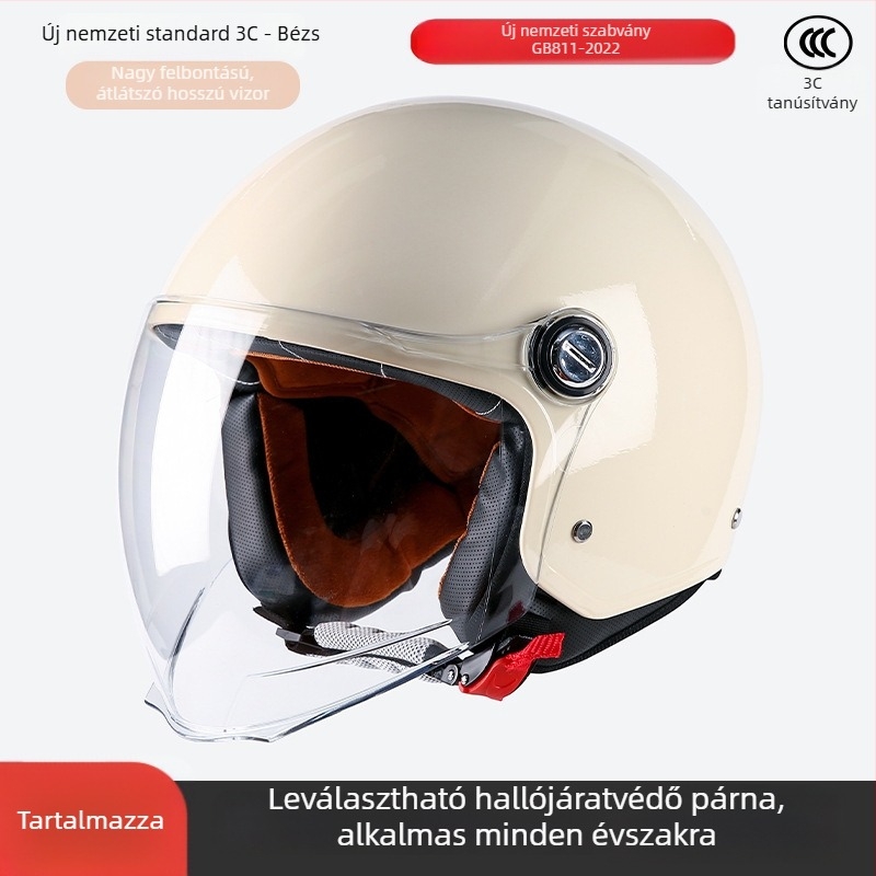 ABS 3/4 sisak, uniszex, 3C tanúsított, egész éves használatra