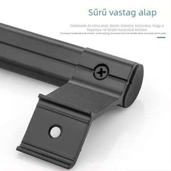Tolóajtó fogantyú teraszhoz és üvegajtókhoz, alumínium ötvözetből – modern minimalista stílus, felületkezelés spray bevonattal