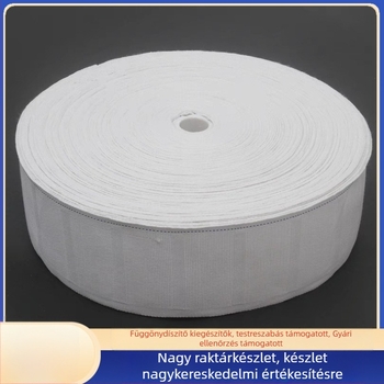 Függönyszalag négykarmú kampóval, pamut-poliészter szalag, modern minimalista stílus, nem személyre szabható