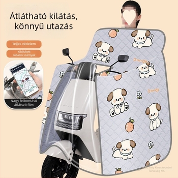 Elektronikus robogóhoz szélvédő takaró – teljes lefedés, vékony kialakítás, UV- és szélvédelmi védelem, műanyag anyag, nem vízálló
