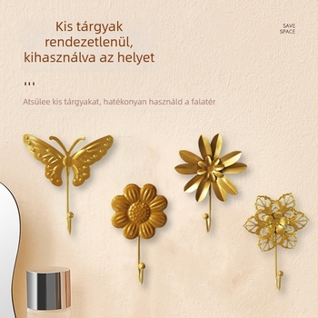 Chidan egyedi falra szerelhető fogas, vasból, modern minimalista stílus, teherbírás 3–5 kg