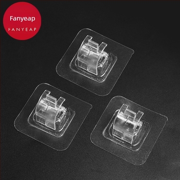 Fan yi Öntapadós függönyrúdtartó - műanyag, egykaros, modern minimalizmus