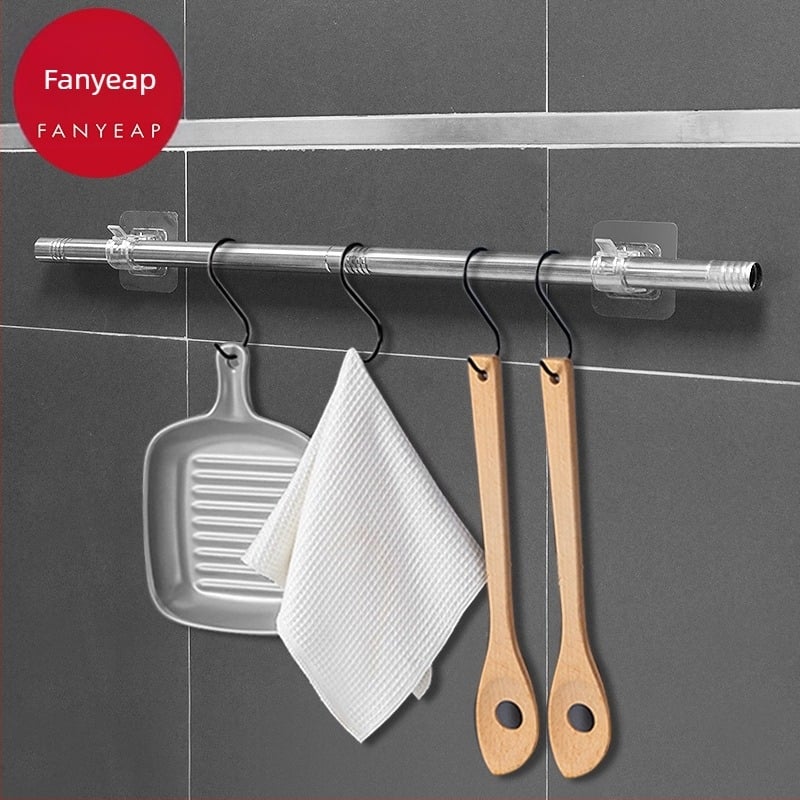 Fan yi Öntapadós függönyrúdtartó - műanyag, egykaros, modern minimalizmus