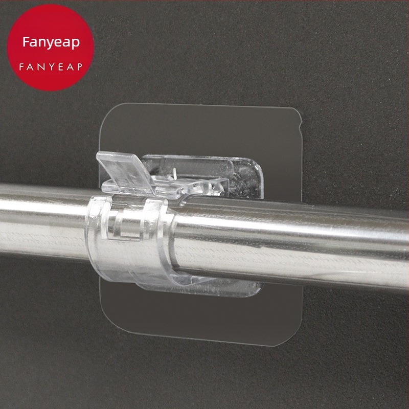 Fan yi Öntapadós függönyrúdtartó - műanyag, egykaros, modern minimalizmus