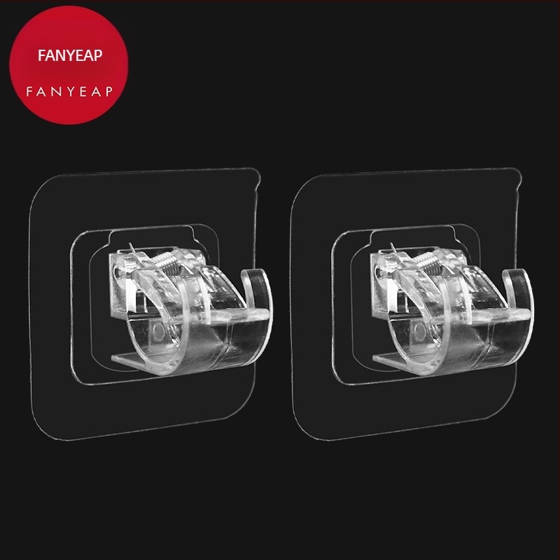 Fan yi Öntapadós függönyrúdtartó - műanyag, egykaros, modern minimalizmus