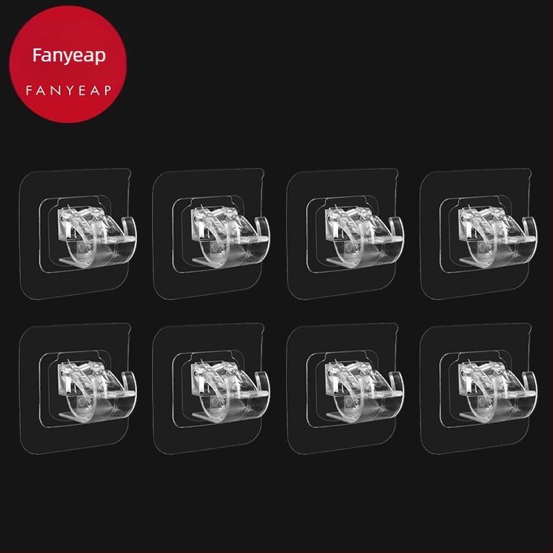 Fan yi Öntapadós függönyrúdtartó - műanyag, egykaros, modern minimalizmus