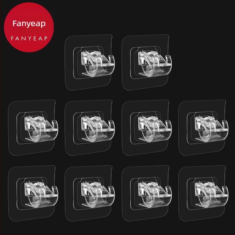 Fan yi Öntapadós függönyrúdtartó - műanyag, egykaros, modern minimalizmus